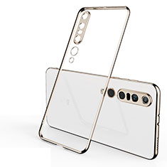 Funda Silicona Ultrafina Carcasa Transparente H06 para Xiaomi Mi 10 Oro