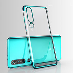 Funda Silicona Ultrafina Carcasa Transparente H07 para Xiaomi Mi 10 Verde