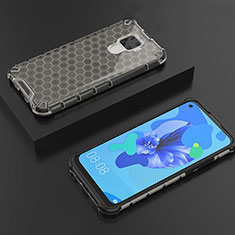 Funda Silicona Ultrafina Carcasa Transparente H08 para Huawei Mate 30 Lite Negro