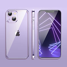 Funda Silicona Ultrafina Carcasa Transparente H09 para Apple iPhone 13 Mini Morado