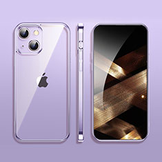 Funda Silicona Ultrafina Carcasa Transparente H09 para Apple iPhone 15 Plus Morado