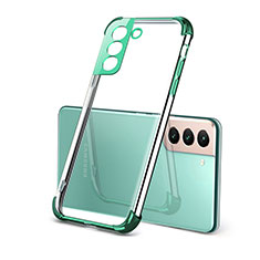 Funda Silicona Ultrafina Carcasa Transparente H09 para Samsung Galaxy S21 FE 5G Verde