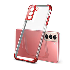 Funda Silicona Ultrafina Carcasa Transparente H09 para Samsung Galaxy S22 Plus 5G Rojo