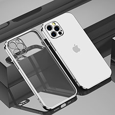 Funda Silicona Ultrafina Carcasa Transparente H11 para Apple iPhone 13 Pro Max Plata