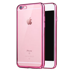 Funda Silicona Ultrafina Carcasa Transparente H16 para Apple iPhone 6 Rosa