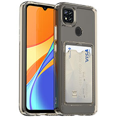 Funda Silicona Ultrafina Carcasa Transparente HD1 para Xiaomi POCO C3 Gris