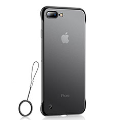 Funda Silicona Ultrafina Carcasa Transparente HT02 para Apple iPhone 7 Plus Negro