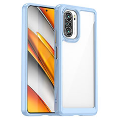 Funda Silicona Ultrafina Carcasa Transparente JS1 para Xiaomi Mi 11i 5G Azul Cielo