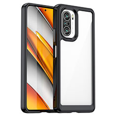 Funda Silicona Ultrafina Carcasa Transparente JS1 para Xiaomi Poco F3 5G Negro