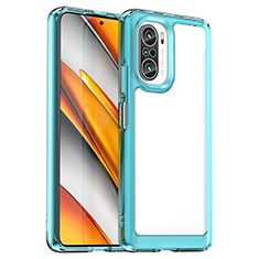 Funda Silicona Ultrafina Carcasa Transparente JS2 para Xiaomi Mi 11X 5G Azul Cielo