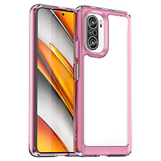 Funda Silicona Ultrafina Carcasa Transparente JS2 para Xiaomi Redmi K40 Pro 5G Rosa