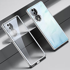 Funda Silicona Ultrafina Carcasa Transparente LD1 para Huawei Honor 80 5G Plata