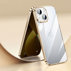 Funda Silicona Ultrafina Carcasa Transparente LD2 para Apple iPhone 14 Plus Oro