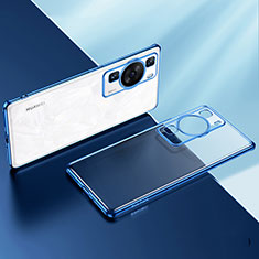 Funda Silicona Ultrafina Carcasa Transparente LD2 para Huawei P60 Azul