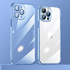 Funda Silicona Ultrafina Carcasa Transparente LD3 para Apple iPhone 13 Pro Azul