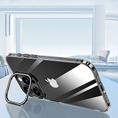 Funda Silicona Ultrafina Carcasa Transparente LD6 para Apple iPhone 15 Pro Negro