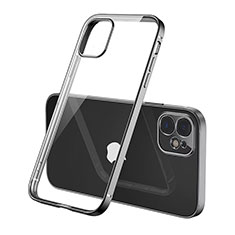 Funda Silicona Ultrafina Carcasa Transparente N01 para Apple iPhone 12 Negro