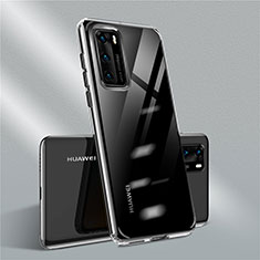Funda Silicona Ultrafina Carcasa Transparente N01 para Huawei P40 Negro