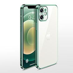 Funda Silicona Ultrafina Carcasa Transparente N04 para Apple iPhone 12 Verde