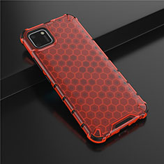 Funda Silicona Ultrafina Carcasa Transparente P01 para Realme C11 Rojo