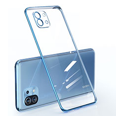 Funda Silicona Ultrafina Carcasa Transparente para Xiaomi Mi 11 5G Azul