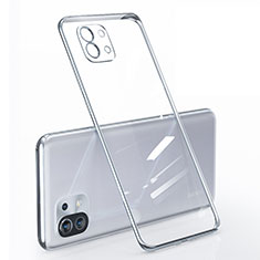 Funda Silicona Ultrafina Carcasa Transparente para Xiaomi Mi 11 Lite 5G NE Plata