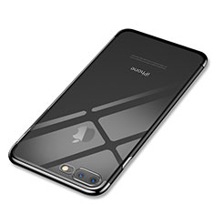 Funda Silicona Ultrafina Carcasa Transparente Q05 para Apple iPhone 7 Plus Negro
