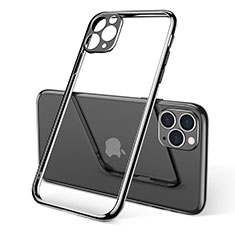 Funda Silicona Ultrafina Carcasa Transparente S01 para Apple iPhone 11 Pro Max Negro
