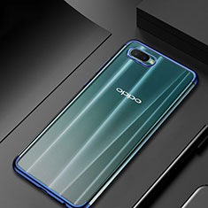 Funda Silicona Ultrafina Carcasa Transparente S01 para Oppo K1 Azul