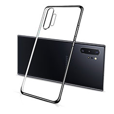 Funda Silicona Ultrafina Carcasa Transparente S01 para Samsung Galaxy Note 10 Plus Negro