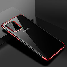 Funda Silicona Ultrafina Carcasa Transparente S01 para Samsung Galaxy S20 5G Rojo