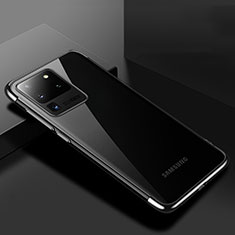 Funda Silicona Ultrafina Carcasa Transparente S01 para Samsung Galaxy S20 Ultra 5G Negro