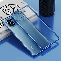 Funda Silicona Ultrafina Carcasa Transparente S01 para Xiaomi Mi 11 Lite 5G NE Azul