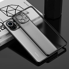 Funda Silicona Ultrafina Carcasa Transparente S01 para Xiaomi Mi 11 Lite 5G NE Negro