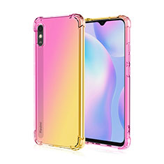 Funda Silicona Ultrafina Carcasa Transparente S01 para Xiaomi Redmi 9A Amarillo