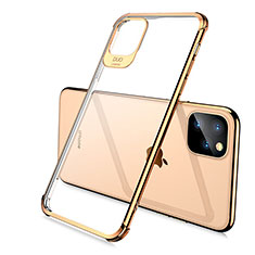 Funda Silicona Ultrafina Carcasa Transparente S02 para Apple iPhone 11 Pro Oro