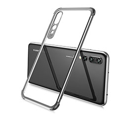 Funda Silicona Ultrafina Carcasa Transparente S02 para Huawei P20 Pro Negro