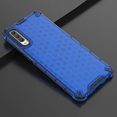 Funda Silicona Ultrafina Carcasa Transparente S02 para Samsung Galaxy A70 Azul