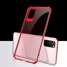 Funda Silicona Ultrafina Carcasa Transparente S02 para Samsung Galaxy S20 Rojo