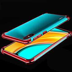 Funda Silicona Ultrafina Carcasa Transparente S02 para Xiaomi Redmi 9A Rojo