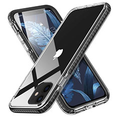 Funda Silicona Ultrafina Carcasa Transparente S03 para Apple iPhone 12 Negro