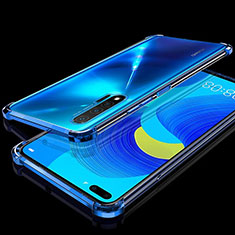 Funda Silicona Ultrafina Carcasa Transparente S03 para Huawei Nova 6 5G Azul