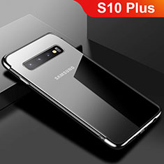 Funda Silicona Ultrafina Carcasa Transparente S03 para Samsung Galaxy S10 Plus Negro