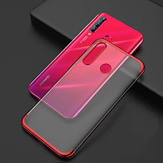 Funda Silicona Ultrafina Carcasa Transparente S04 para Huawei Honor 20i Rojo