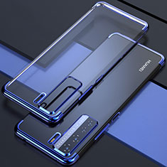 Funda Silicona Ultrafina Carcasa Transparente S04 para Huawei Nova 7 SE 5G Azul