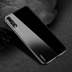 Funda Silicona Ultrafina Carcasa Transparente S04 para Huawei P20 Pro Negro