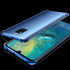 Funda Silicona Ultrafina Carcasa Transparente S07 para Huawei Mate 20 X 5G Azul