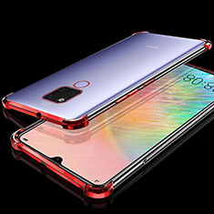 Funda Silicona Ultrafina Carcasa Transparente S07 para Huawei Mate 20 X 5G Rojo