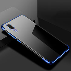 Funda Silicona Ultrafina Carcasa Transparente S07 para Huawei P20 Azul