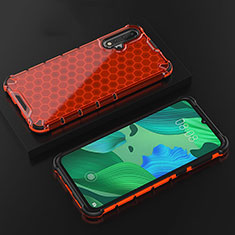 Funda Silicona Ultrafina Carcasa Transparente S08 para Huawei Nova 5 Pro Rojo